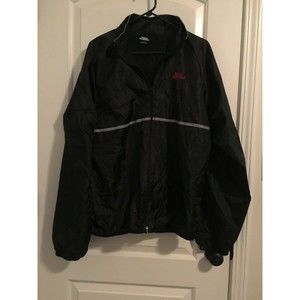 Vintage Sports Illustrated Men’s Black Jacket Zip Up Windbreaker Size XL